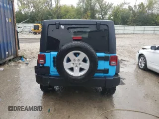 2018 Jeep Wrangler JK Unlimited Sport S with VIN 1C4BJWDG1JL868623, listed as a Copart auction lot 71317144 with 64,126 mi miles and Salvage Title. Bid and sale history available at carsss.com. Image 6.