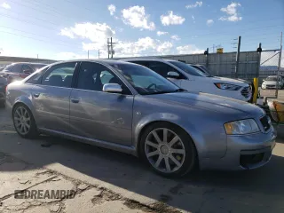 2003 Audi RS 6 with VIN WUAPV54B43N905277, listed as a Copart auction lot 43785095 with 156,178 mi miles and Salvage Title. Bid and sale history available at carsss.com. Image 4.