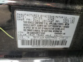 2024 Nissan Sentra SV with VIN 3N1AB8CV6RY219345, listed as a Copart auction lot 66900794 with 17,926 mi miles and Salvage title. Bid and sale history available at DreamBid. Image 14.