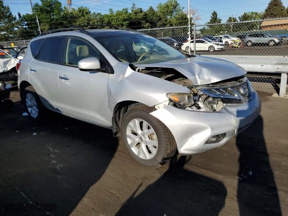 2013 Nissan Murano S with VIN JN8AZ1MW5DW314507, listed as a Copart auction lot 60318704 with 161,652 mi miles and Salvage Title. Bid and sale history available at carsss.com. Image 4.