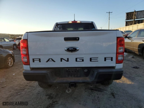 2021 Ford Ranger XL with VIN 1FTER1EH8MLD86171, listed as a Copart auction lot 82156344 with 93,428 mi miles and Salvage Title. Bid and sale history available at carsss.com. Image 6.