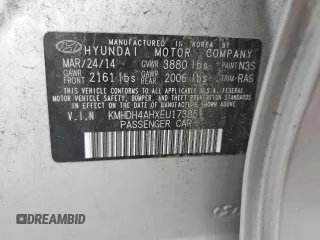 2014 Hyundai Elantra Sport с VIN KMHDH4AHXEU173851, выставлен на аукционе Copart как лот 58183745 с пробегом 182 674 миль миль и Списание • Salvage title. История ставок и продаж доступна на DreamBid. Изображение 12.