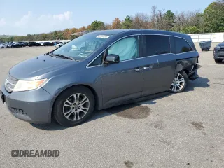 2013 Honda Odyssey EX with VIN 5FNRL5H45DB022361, listed as a Copart auction lot 63510295 with 113,442 mi miles and Salvage title. Bid and sale history available at DreamBid. Image 1.