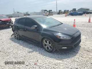 2018 Ford Focus ST with VIN 1FADP3L98JL216595, listed as a Copart auction lot 52825155 with 96,617 mi miles and Salvage Title. Bid and sale history available at DreamBid. Image 4.
