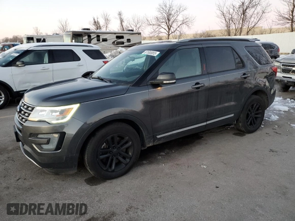 2017 Ford Explorer XLT with VIN 1FM5K7DH9HGA87291, listed as a Copart auction lot 87955855 with 123,480 mi miles and Salvage Title. Bid and sale history available at carsss.com. Image 1.