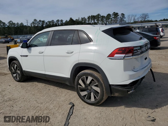 2024 Volkswagen Atlas SE z VIN 1V2WE2CA3RC226832, wystawiony jako Copart lot #45327965 z przebiegiem 5 824 mil mil oraz Szkoda całkowita • Salvage title. Historia ofert i sprzedaży dostępna na DreamBid. Obrazek 2.