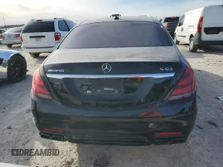 2019 Mercedes-Benz S-Class AMG S 63 with VIN WDDUG8JB9KA458473, listed as a Copart auction lot 83968594 with 0 mi miles and Salvage Title. Bid and sale history available at carsss.com. Image 6.