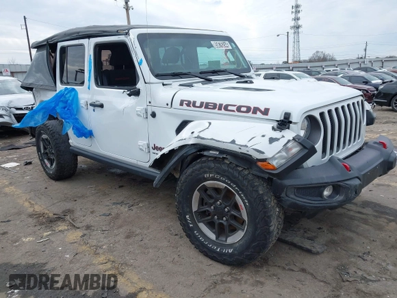 2022 Jeep Wrangler Unlimited Rubicon z VIN 1C4HJXFN4NW123610, wystawiony jako IAAI lot #41396002 z przebiegiem 45 083 mil mil oraz . Historia ofert i sprzedaży dostępna na DreamBid. Obrazek 1.