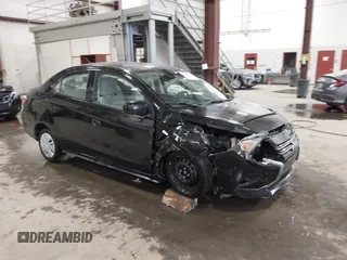 2022 Mitsubishi Mirage ES with VIN ML32FUFJ3NHF03678, listed as a IAAI auction lot 41448359 with 42,897 mi miles and . Bid and sale history available at DreamBid. Image 1.