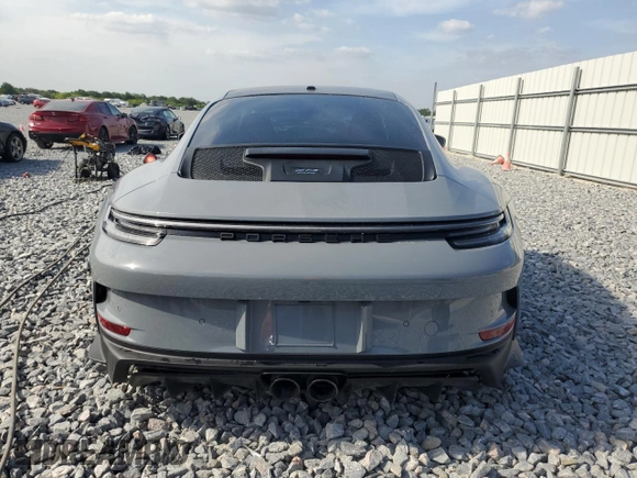 2024 Porsche 911 GT3 with VIN WP0AC2A90RS263286, listed as a Copart auction lot 51160205 with 5,735 mi miles and Salvage Title. Bid and sale history available at carsss.com. Image 6.