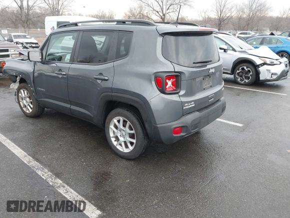 2022 Jeep Renegade Latitude with VIN ZACNJDB18NPN78989, listed as a IAAI auction lot 41636684 with 19,763 mi miles and . Bid and sale history available at DreamBid. Image 3.