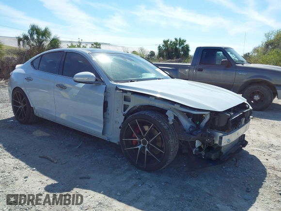 2019 Genesis G70 Dynamic with VIN KMTG34LE8KU031322, listed as a IAAI auction lot 41636994 with 55,325 mi miles and . Bid and sale history available at DreamBid. Image 1.