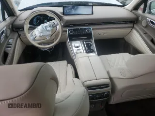 2024 Genesis GV80 z VIN KMUHCESC2RU183192, wystawiony jako Copart lot #52882755 z przebiegiem 14 316 mil mil oraz Szkody całkowita. Historia ofert i sprzedaży dostępna na DreamBid. Obrazek 8.
