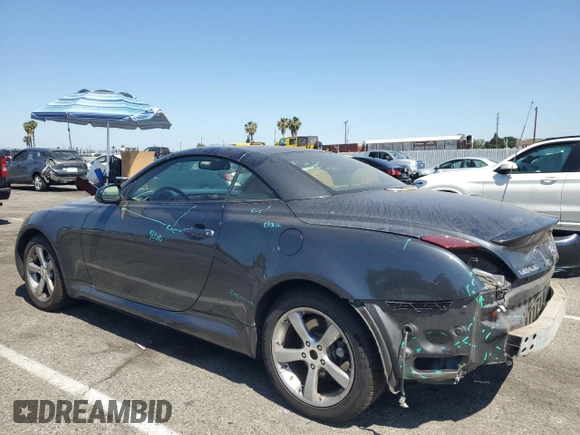 2006 Lexus SC 430 with VIN JTHFN48Y069007014, listed as a Copart auction lot 57639905 with 90,938 mi miles and Salvage title. Bid and sale history available at DreamBid. Image 2.