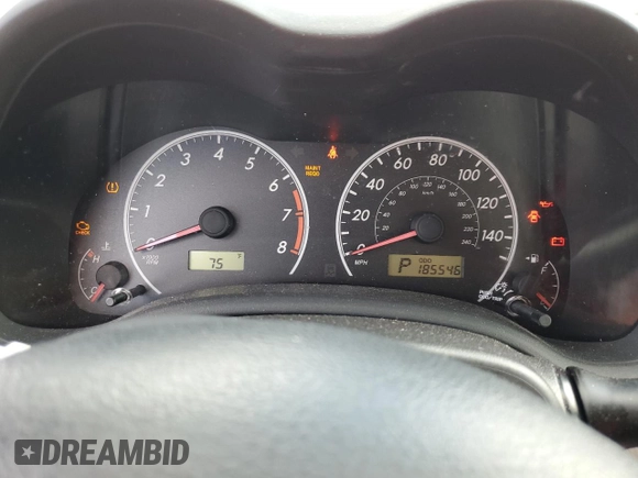 2013 Toyota Corolla L with VIN 5YFBU4EE9DP181829, listed as a Copart auction lot 54594115 with 185,546 mi miles and Salvage Title. Bid and sale history available at DreamBid. Image 9.