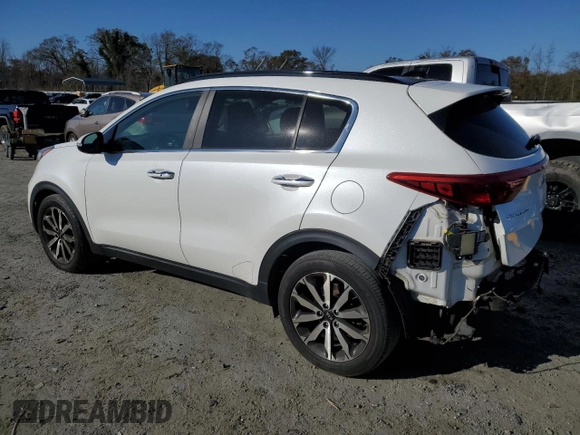 2018 Kia Sportage EX with VIN KNDPN3AC6J7421403, listed as a Copart auction lot 82428954 with 129,280 mi miles and Salvage Title. Bid and sale history available at DreamBid. Image 2.