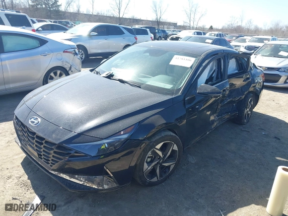 2021 Hyundai Elantra SEL with VIN KMHLN4AG8MU152426, listed as a IAAI auction lot 41781106 with 27,309 mi miles. Bid and sale history available at carsss.com. Image 17.