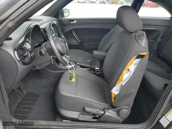2016 Volkswagen Beetle Coupe 1.8T Wolfsburg Edition with VIN 3VWF17AT4GM603224, listed as a Copart auction lot 47595075 with 36,042 mi miles and Salvage Title. Bid and sale history available at carsss.com. Image 7.