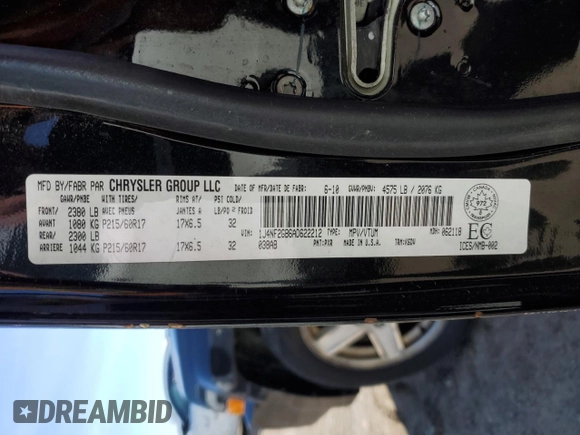 2010 Jeep Patriot Sport with VIN 1J4NF2GB6AD622212, listed as a Copart auction lot 52601705 with 218,001 mi miles and Clean Title. Bid and sale history available at carsss.com. Image 13.