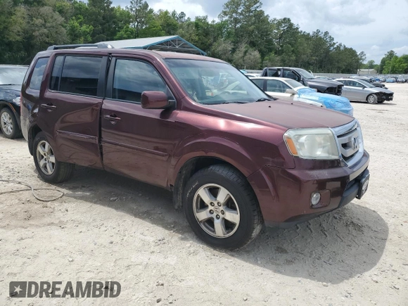 2011 Honda Pilot EX-L with VIN 5FNYF3H61BB023383, listed as a Copart auction lot 52517445 with 174,026 mi miles and Salvage Title. Bid and sale history available at carsss.com. Image 4.
