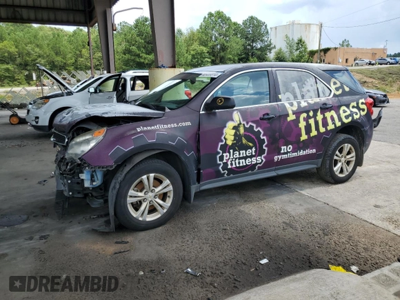 2015 Chevrolet Equinox LS with VIN 2GNALAEK3F1158378, listed as a Copart auction lot 45406525 with 177,868 mi miles and Salvage Title. Bid and sale history available at DreamBid. Image 1.