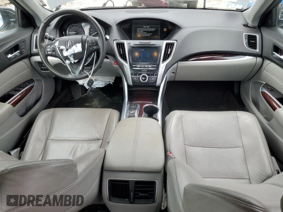 2015 Acura TLX Technology with VIN 19UUB2F54FA020105, listed as a Copart auction lot 57298795 with 104,064 mi miles and Clean title. Bid and sale history available at DreamBid. Image 8.