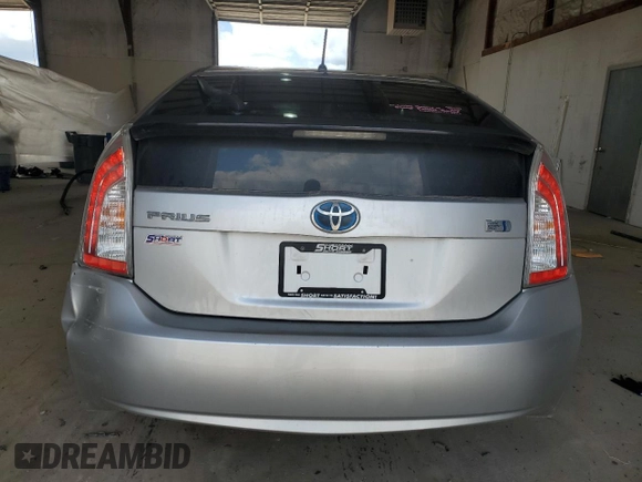 2012 Toyota Prius One with VIN JTDKN3DU7C1590009, listed as a Copart auction lot 57789535 with 105,928 mi miles and Salvage title. Bid and sale history available at DreamBid. Image 6.