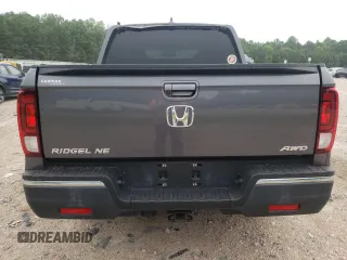 2017 Honda Ridgeline RTL-T with VIN 5FPYK3F65HB027242, listed as a Copart auction lot 62584355 with 43,165 mi miles and Salvage title. Bid and sale history available at DreamBid. Image 6.