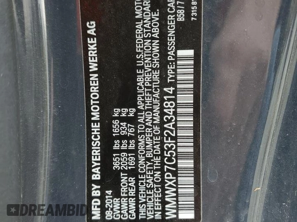 2015 MINI Hardtop S z VIN WMWXP7C53F2A34814, wystawiony jako Copart lot #52589615 z przebiegiem 84 837 mil mil oraz Szkoda całkowita • Salvage title. Historia ofert i sprzedaży dostępna na DreamBid. Obrazek 12.