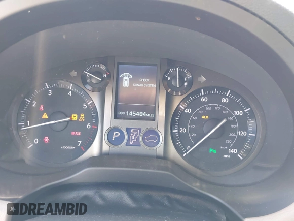 2010 Lexus GX 460 with VIN JTJBM7FX7A5001593, listed as a IAAI auction lot 41838302 with 145,484 mi miles and . Bid and sale history available at DreamBid. Image 7.
