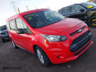 2015 Ford Transit Connect Wagon XLT with VIN NM0GE9F75F1199653, listed as a IAAI auction lot 41776006 with NaN miles. Bid and sale history available at carsss.com. Image 1.