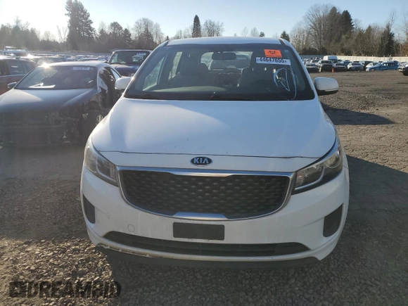 2016 Kia Sedona L with VIN KNDMA5C15G6150001, listed as a Copart auction lot 44647655 with 111,220 mi miles and Salvage Title. Bid and sale history available at carsss.com. Image 5.