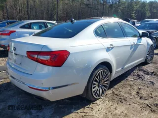 2015 Kia Cadenza Premium with VIN KNALN4D72F5171418, listed as a IAAI auction lot 41243986 with 96,495 mi miles. Bid and sale history available at carsss.com. Image 4.