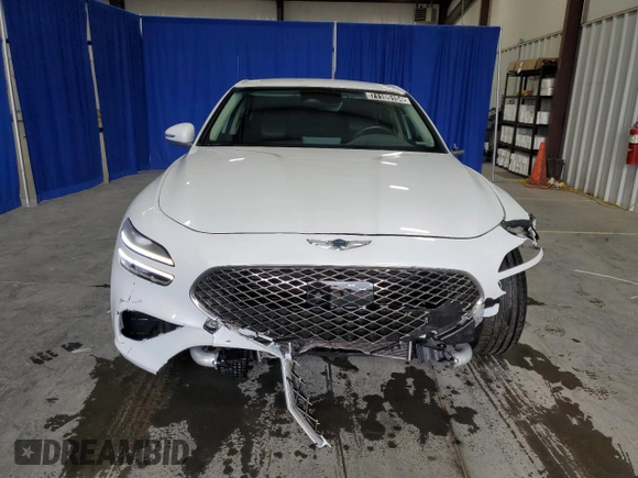 2023 Genesis G70 2.0T with VIN KMTG34TAXPU128221, listed as a Copart auction lot 71105154 with 43,626 mi miles and Non Repairable. Bid and sale history available at DreamBid. Image 5.