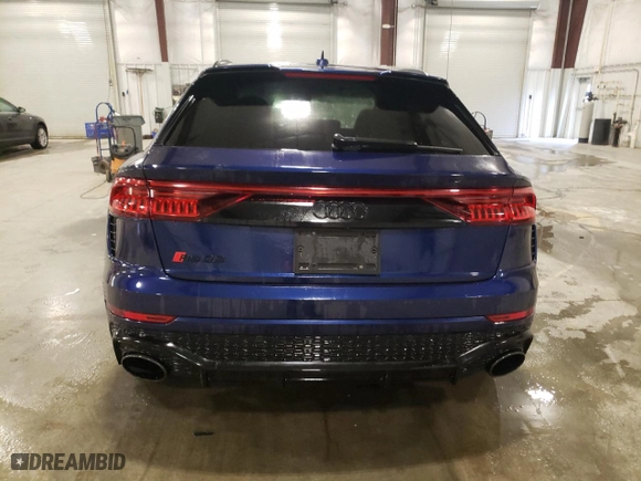 2021 Audi RS Q8 with VIN WU1ARBF10MD040635, listed as a Copart auction lot 50248835 with 62,526 mi miles and Salvage Title. Bid and sale history available at carsss.com. Image 6.