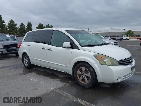 2007 Nissan Quest SL with VIN 5N1BV28U87N106556, listed as a IAAI auction lot 42121368 with 203,693 mi miles. Bid and sale history available at carsss.com. Image 6.