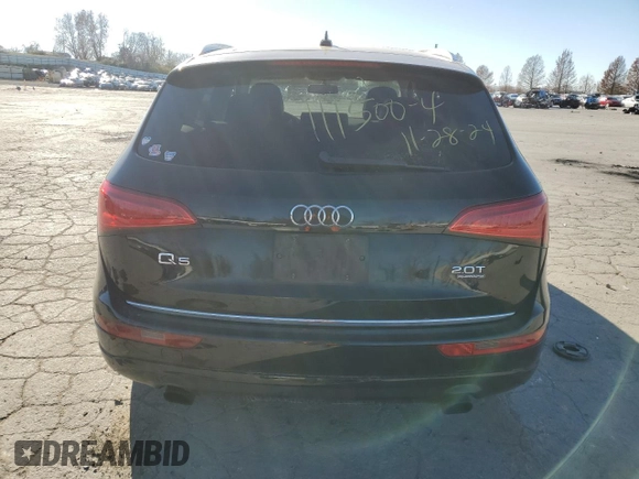 2015 Audi Q5 Premium with VIN WA1CFAFP1FA115838, listed as a Copart auction lot 83632794 with 154,199 mi miles and Salvage Title. Bid and sale history available at carsss.com. Image 6.