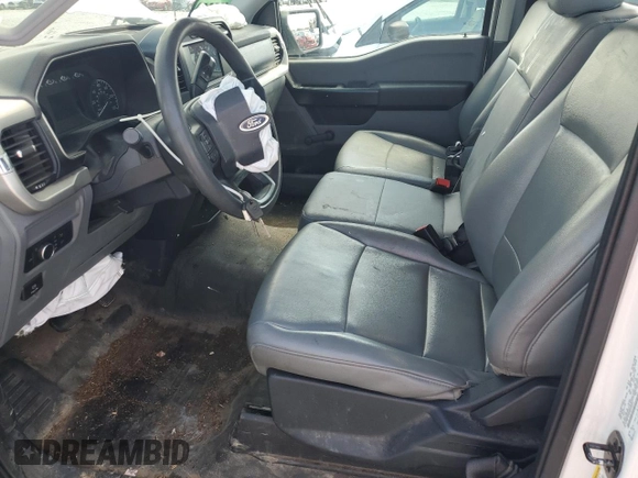 2021 Ford F-150 XL with VIN 1FTMF1CB2MKD60531, listed as a Copart auction lot 61488015 with 97,908 mi miles and Salvage title. Bid and sale history available at DreamBid. Image 7.