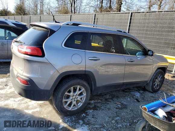 2014 Jeep Cherokee Latitude with VIN 1C4PJMCS0EW298375, listed as a Copart auction lot 41837255 with 123,517 mi miles and Salvage Title. Bid and sale history available at carsss.com. Image 3.