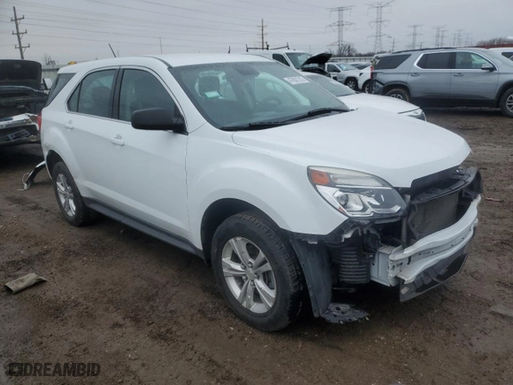 2017 Chevrolet Equinox LS with VIN 2GNALBEK5H1600148, listed as a Copart auction lot 47601215 with 82,430 mi miles and Salvage Title. Bid and sale history available at carsss.com. Image 4.