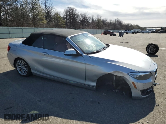 2016 BMW 2 Series 228i xDrive with VIN WBA1L9C57GV767345, listed as a Copart auction lot 45226505 with 78,327 mi miles and Salvage Title. Bid and sale history available at carsss.com. Image 4.