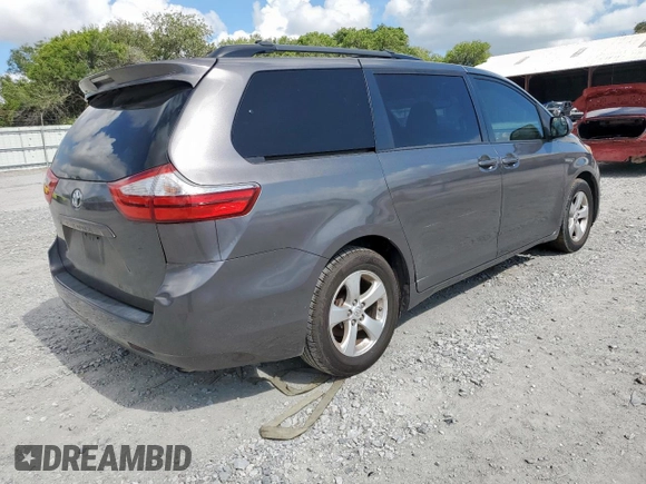 2017 Toyota Sienna LE Auto Access Seat with VIN 5TDKZ3DC2HS866571, listed as a Copart auction lot 62213225 with 215,638 mi miles and Salvage title. Bid and sale history available at DreamBid. Image 3.