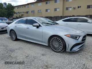 2022 Mercedes-Benz CLS with VIN W1K2J5KB1NA095676, listed as a Copart auction lot 51993254 with 0 mi miles and Salvage Title. Bid and sale history available at carsss.com. Image 4.