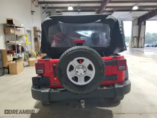 2018 Jeep Wrangler JK Unlimited Sport S with VIN 1C4BJWDG7JL849283, listed as a Copart auction lot 73108554 with 65,382 mi miles and Salvage Title. Bid and sale history available at carsss.com. Image 6.