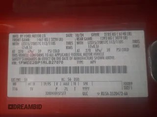 2024 Ford Bronco Wildtrak z VIN 1FMEE2BP1RLB27070, wystawiony jako Copart lot #54312945 z przebiegiem 3 354 mil mil oraz Szkoda całkowita • Salvage title. Historia ofert i sprzedaży dostępna na DreamBid. Obrazek 13.