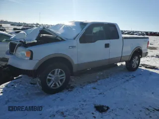 2005 Ford F-150 XLT with VIN 1FTPX14555NA48125, listed as a Copart auction lot 46129885 with 203,695 mi miles and Salvage Title. Bid and sale history available at carsss.com. Image 1.