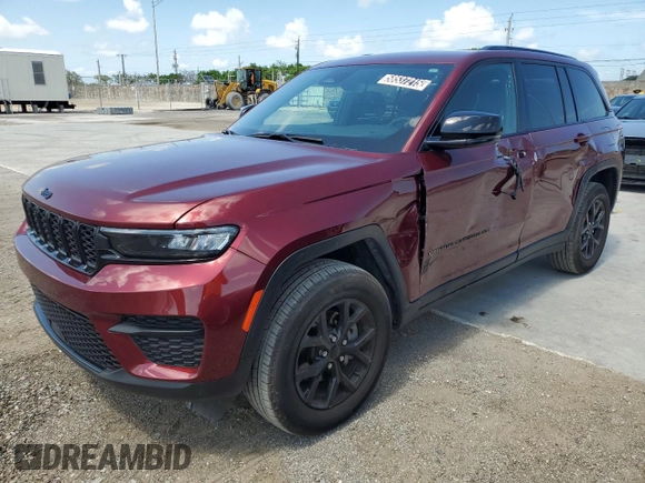 2024 Jeep Grand Cherokee Altitude with VIN 1C4RJGAG3R8546623, listed as a Copart auction lot 58537215 with 28,057 mi miles and Clean title. Bid and sale history available at DreamBid. Image 1.