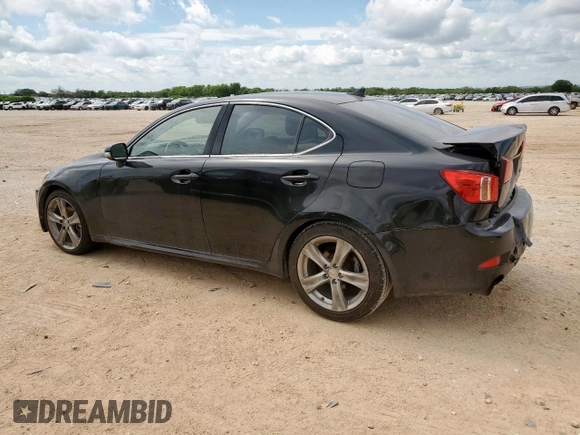 2012 Lexus IS 250 with VIN JTHBF5C26C5166479, listed as a Copart auction lot 62152895 with 183,147 mi miles and Salvage title. Bid and sale history available at DreamBid. Image 2.