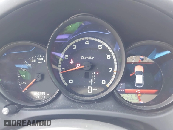 2015 Porsche Macan Turbo with VIN WP1AF2A5XFLB93921, listed as a IAAI auction lot 42466833 with 89,098 mi miles and . Bid and sale history available at DreamBid. Image 7.