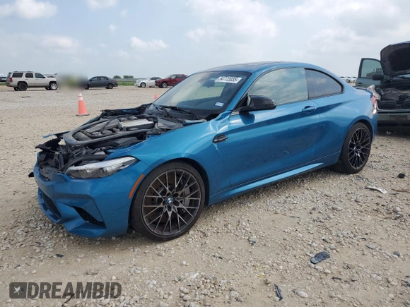2021 BMW M2 Competition z VIN WBS2U7C05M7H42453, wystawiony jako Copart lot #54772035 z przebiegiem 12 383 mil mil oraz Szkoda całkowita • Salvage title. Historia ofert i sprzedaży dostępna na DreamBid. Obrazek 1.